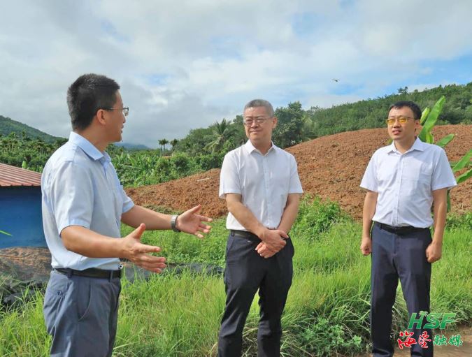 艾轶伦在立才农场公司垦区耕地“非粮化”“非农化”专项整改复耕地块调研。